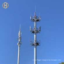 36M Polygonal Shape Communication Pole Install Antenna Equipment For Internet And Wireless